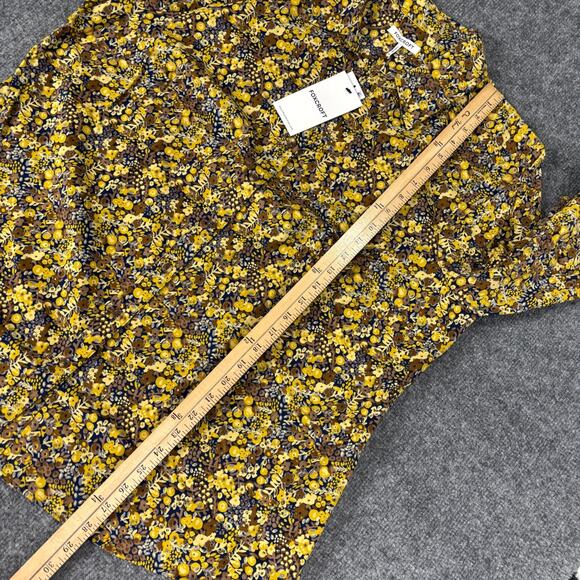 Foxcroft Mary Plus Ditsy Floral Corduroy Long Sleeve Shirt NWT Size 16W - Picture 6 of 8